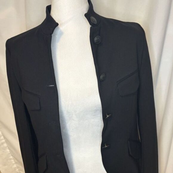 Rag & Bone Slade Black Blazer Women’s Ponte Tailored Jacket Designer - Picture 3 of 7